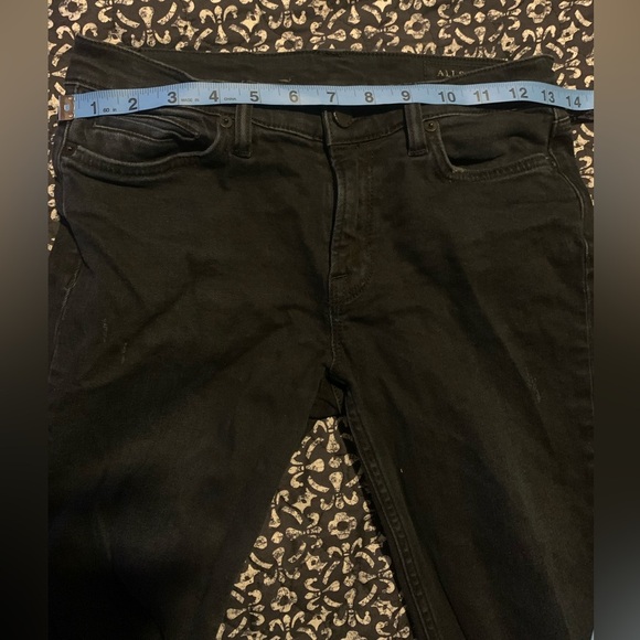 AllSaints Zig Jeans Blue Black Stretch Denim Skinny size 25 Made in Turkey - Picture 7 of 8